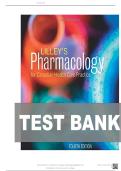 TEST BANK FOR Lilley's Pharmacology for Canadian Health Care Practice 4th Edition by Kara Sealock ISBN&colon; 978-0323694803 COMPLETE GUIDE ALL CHAPTERS COVERED 100&percnt; VERIFIED A&plus; GRADE ASSURED&excl;&excl;&excl;&excl;&excl;&excl;NEW LATEST UPDATE&excl;&excl;&excl;&excl;