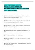 GCAP INDUSTRIAL AMMONIA REFRIGERATION TEST PAPER EXAMINATION TEST PRACTICE SOLUTION 2026 100&percnt; CORRECT&period;