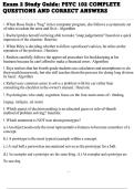 Exam 2 Study Guide&colon; PSYC 102 COMPLETE QUESTIONS AND CORRECT ANSWERS