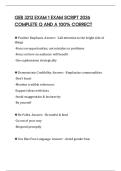 GEB 3213 EXAM 1 EXAM SCRIPT 2026 COMPLETE Q AND A 100&percnt; CORRECT