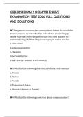 GEB 3213 EXAM 1 COMPREHENSIVE EXAMINATION TEST 2026 FULL QUESTIONS AND SOLUTIONS