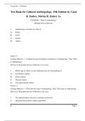 Test Bank for Anthropology&comma; 15th Edition by Carol R&period; Ember&comma; Melvin R&period; Ember - All Chapters &lpar;1-26&rpar; Latest 2024