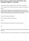 PSYC 102 Exam 2 PRACTICE QUESTIONS AND VERIFIED CORRECT ANSWERS