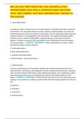 BSN 225 HESI PREP QUESTIONS AND ANSWERS LATEST DOWNLOADED 2025&sol;2026 A COMPLETE EXAM SOLUTION WITH 100&percnt; CORRECT DETAILED ANSWERS BEST GRADED A&plus; FOR SUCCESS