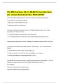 HSA 400 Final Exam- Ch&period; 13-14&comma; 20-22&period; Exam Questions and answers Newest RATED A&plus; NEW EDITION 