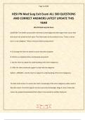 HESI PN Med Surg Exit Exam ALL 500 QUESTIONS AND CORRECT ANSWERS LATEST UPDATE THIS YEAR