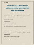 EMT FISDAP Final Exam A&B COMPLETE 500 QUESTIONS AND VERIFIED SOLUTIONS 2026-2027 LATEST UPDATE THIS YEAR