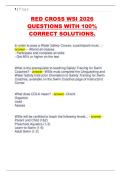 RED CROSS WSI 2026  QUESTIONS WITH 100&percnt;  CORRECT SOLUTIONS&period; 