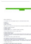 HED 400 FINAL EXAM STUDY GUIDE QUESTIONS AND CORRECT ANSWERS