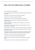 BIOL 1407 LECTURE EXAM 1 (YODER) QUESTIONS WITH VERIFIED ANSWERS
