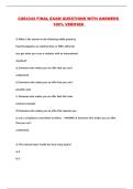 CSE4344 FINAL EXAM QUESTIONS WITH ANSWERS 100&percnt; VERIFIED 