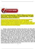 NR 547 Psychopharmacology &ndash; PMHNP Midterm & Final Exam  Study Guide &ndash; Nurse Practitioner Program 2025&ndash;2026 &ndash; Verified  Questions and Answers &lpar;Graded A&plus;&rpar; 
