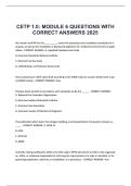 CETP 1&period;0 MODULE 6 QUESTIONS WITH CORRECT ANSWERS 