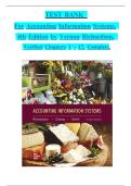 Accounting Information Systems 2nd Edition Richardson Test Bank &lpar;100&percnt; VERIFIED&rpar;