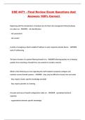 CSE 4471 - Final Review Exam Questions And Answers 100&percnt; Correct 