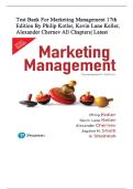 Test Bank For Marketing Management 17th Edition By Philip Kotler&comma; Kevin Lane Keller&comma; Alexander Chernev&vert; 9780138184889&vert; All Chapters&vert; LATEST