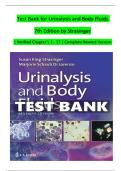 Test Bank For Urinalysis and Body Fluids&comma; 7th Edition By Susan Strasinger&vert;9780803675827&vert; All Chapters 1-17&vert; LATEST