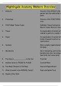 Nightingale Anatomy Midterm Overview Questions and Answers 