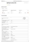 Nightingale Anatomy Final Questions and answers 