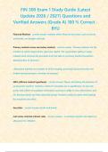 FIN 300 Final Exam study guide &lpar;Latest Update 2026 2027&rpar; Questions and Verified Answers -Grade A- 100 - Correct