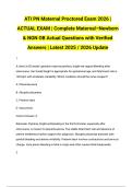 ATI PN Maternal Proctored Exam 2026 &vert; ACTUAL EXAM &vert; Complete Maternal&ndash;Newborn & NGN OB Actual Questions with Verified Answers &vert; Latest 2025 &sol; 2026 Update