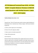 ATI PN Maternal Proctored Exam 2026 &vert; ACTUAL EXAM &vert; Complete Maternal&ndash;Newborn & NGN OB actual Questions with Verified Answers &vert; Latest 2025 &sol; 2026 Update