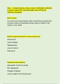 PMH &ndash; C EXAM 2025&sol;26 ACTUAL EXAM 2 VERSIONS &lpar;VERSION  A AND B&rpar; COMPLETE 400 QUESTIONS WITH DETAILED  VERIFIED ANSWERS