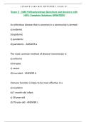 Exam 2 - 3280 Pathophysiology Questions and Answers with 100&percnt; Complete Solutions UPDATED&excl;&excl;&excl;&period;