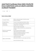 ASAP PACE Certificate EXAM 2025 COMPLETE EXAM QUESTIONS AND ACCURATE ANSWERS &vert;ALREADY PASSED&excl;&excl;