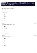 BCEMP Exam questions with verified answers rated A&plus; graded A&plus;