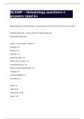 BCEMP &ndash; Hematology questions n answers rated A&plus;