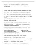 PSYCH 160 EXAM 2 KONDRAD QUESTIONS & ANSWERS