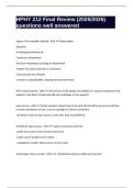 HPHY 212 Final Review &lpar;2025&sol;2026&rpar; questions well answered