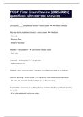 PSBP Final Exam Review &lpar;2025&sol;2026&rpar; questions with correct answers