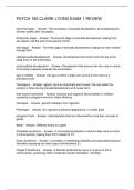 PSYCH 160 CLAIRE LYONS EXAM 1 REVIEW
