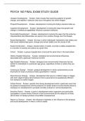 PSYCH 160 FINAL EXAM STUDY GUIDE