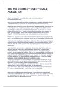 IDIS 199 CORRECT QUESTIONS & ANSWERS&excl;&excl;