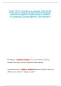 FINC 3610 Final Exam Newest 2025&sol;2026  Questions and Correct Answers Graded  A&plus;&vert;Assured Success&vert;Brand New Version