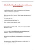 CSE 565&colon; Final Exam Review Questions And Accurate Answers Rated A&plus;