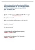 California Firearm Safety Certificate Practice &lpar;FSC&rpar; Exam 2025&sol;2026 UPDATE&sol;PRACTICE QUESTIONS AND CORRECT VERIFIED ANSWERS &lpar;complete solutions&rpar; ASSURED SUCCESS&sol;GRADED A&plus;&excl;&excl;&excl;
