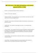 BBH 310 Exam 1 PSU With 96 Questions and answers updated RATED A&plus; NEW