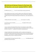HIM 250 Exam &num;4 Review&sol; Review for final Exam Him 250 Questions and answers Updated RATED A&plus; NEW&excl;&excl;