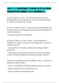 MICB 212 MIDTERM 2 PAPER ACTUAL EXAM EXAM STUDY SHEET 2026 GRADED A&plus;