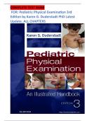 Test Bank for Pediatric Physical Examination&colon; An Illustrated Handbook 3rd Edition by Karen G&period; Duderstadt &vert;  Chapter 1-20 &vert; All Chapters &comma; A&plus; Guide