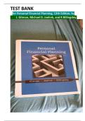 Test Bank for Personal Financial Planning&comma; 13th Edition&comma; by J&period; Gitman&comma; Michael D&period; Joehnk&comma; and R Billingsley &comma; All Chapters &comma; Latest Update 