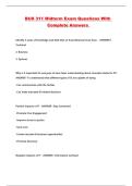 BUS 311 Midterm Exam Questions With Complete Answers 