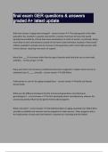 final exam GER questions & answers graded A&plus; latest update