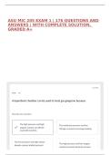 ASU MIC 205 EXAM 1 &vert; 176 QUESTIONS AND ANSWERS &vert; WITH COMPLETE SOLUTION&comma; GRADED A&plus;