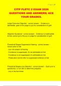 CITP FLETC 2 EXAM 2026  QUESTIONS AND ANSWERS&vert; ACE  YOUR GRADES&period; 