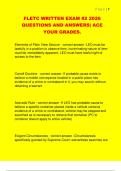 FLETC WRITTEN EXAM &num;2 2026  QUESTIONS AND ANSWERS&vert; ACE  YOUR GRADES&period;